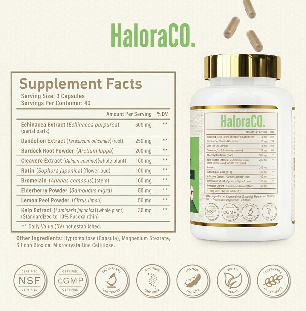 HaloraCO Liver Cleanse Detox, Repair & Support
