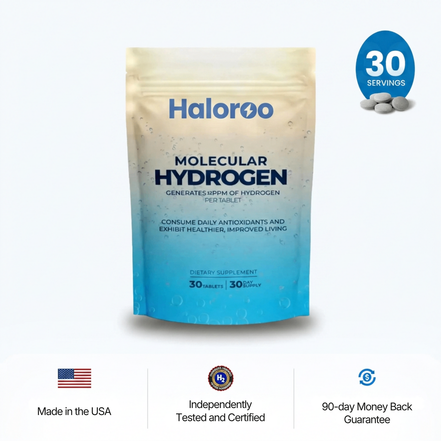 HaloraCo Molecular Hydrogen Tablets